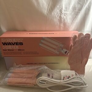 NH Hair Waver Curling Iron | 3 Barrel Ceramic Curler Wand for Beach Waves